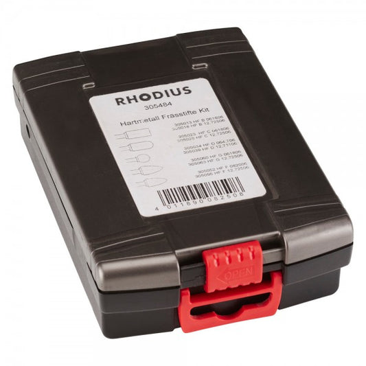 Rhodius Hartmetallfräser-Set HF SET 10 TOP - 10-tlg