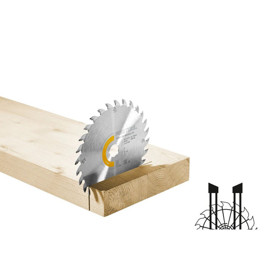 Festool Kreissägeblatt WOOD UNIVERSAL HW mit Hartmetallzähnen sägt präzise in Holz und Holzwerkstoff