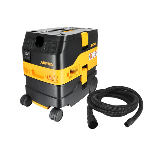 Mirka Staubsauger DEXOS 1217 M AFC mit automatischer Filterabreinigung, leistungsstark für Bau- und Werkstattstaub, inklusive Saugschlauch, zertifiziert für Staubklasse M.