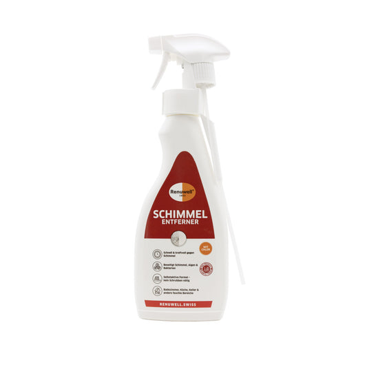 Renuwell Schimmel-Entferner mit Chlor 500 ml Sprühflasche, Frontansicht des Produkts