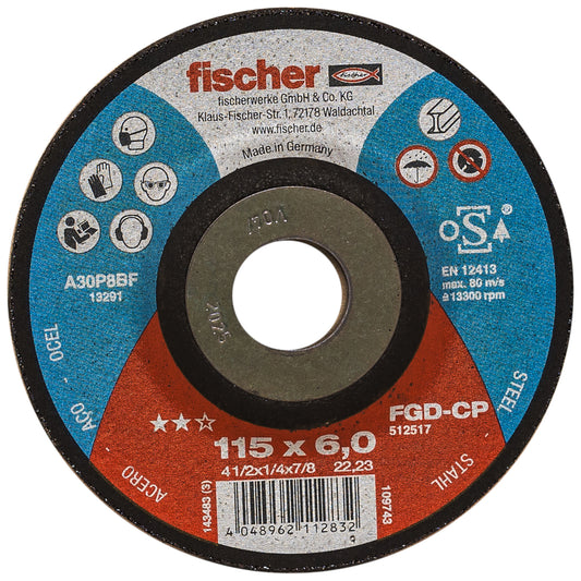 Fischer Schruppscheibe FGD-CP 115 x 6,0 x 22,23 Carbon