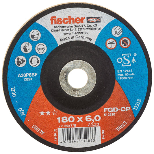Fischer Schruppscheibe FGD-CP 180 x 6,0 x 22,23 Carbon