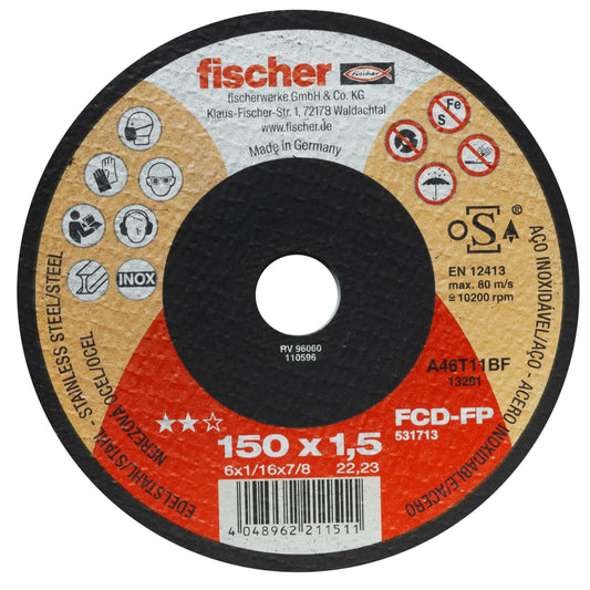 Fischer Trennscheiben FCD-FP 150 x 1,5 x 22,23 Inox