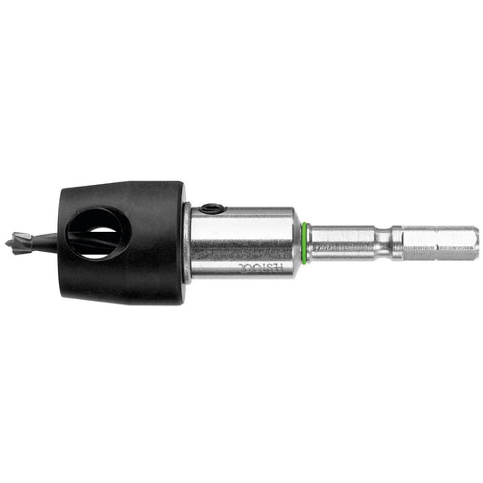 Festool Bohrer mit Tiefenanschlag BTA HW D 5 CE, Hartmetallbohrer mit Tiefenanschlag und CENTROTEC-Aufnahme
