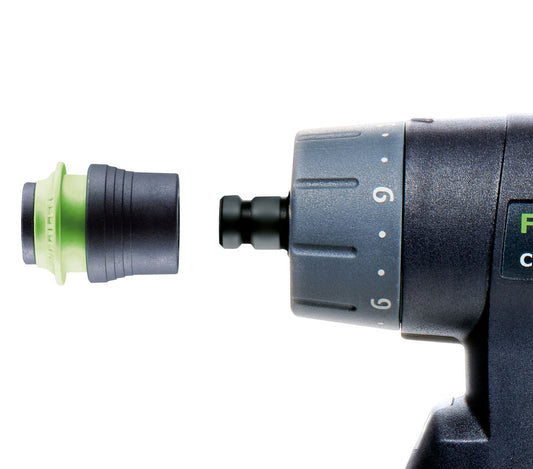 Festool WH-CE CENTROTEC Werkzeugfutter mit Schnellwechsel-Aufnahme und grünem Adapter