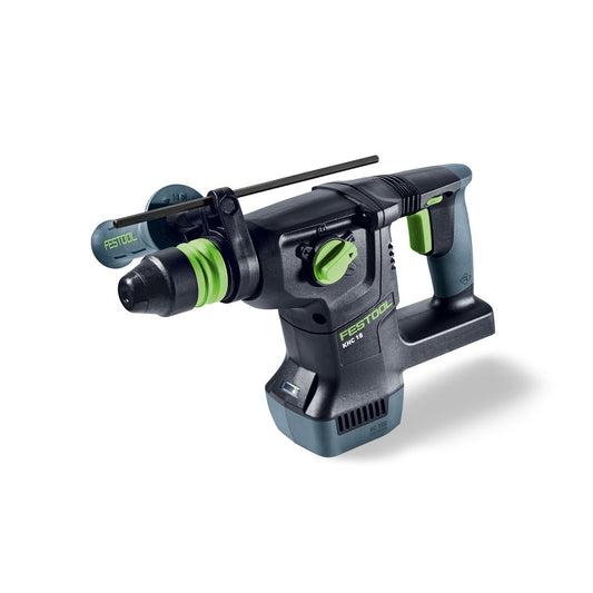 Festool KHC 18 Akku-Kombihammer mit SDS-Plus Werkzeugaufnahme, grüne Schlagwerk-Details sichtbar
