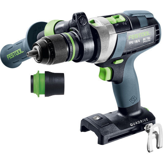 Festool QUADRIVE TPC 18/4 Akku-Schlagbohrschrauber mit FastFix-Schnittstelle und Wechselaufsätzen, Seitenansicht