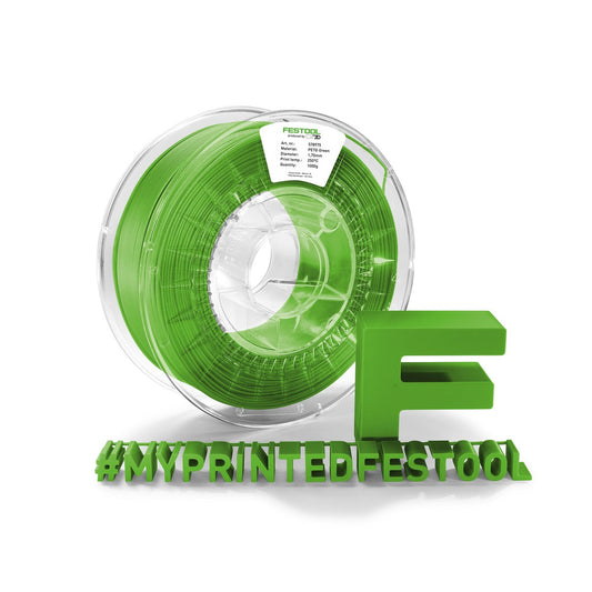Festool Filament 3D-Druck grüne PETG-Spule 1,75mm 1000g mit Festool Logo