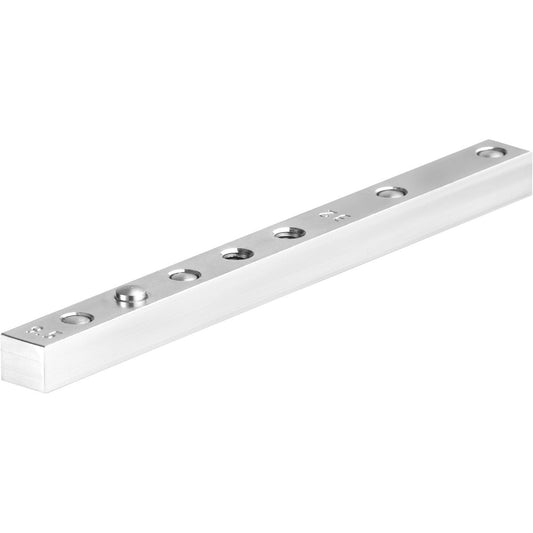 Festool Längsanschlag LA-LR 32 FS mit Lochreihenführungsschiene und Befestigungslöchern, Draufsicht