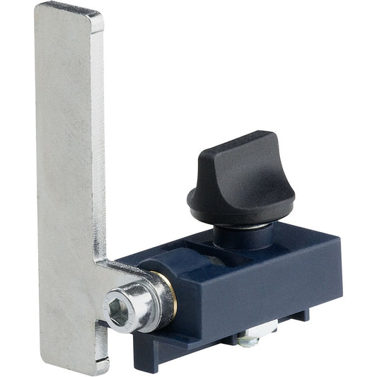 Festool Anschlagreiter MFT/3-AR mit Metallschiene und schwarzem Schnellspanner für Multifunktionstisch