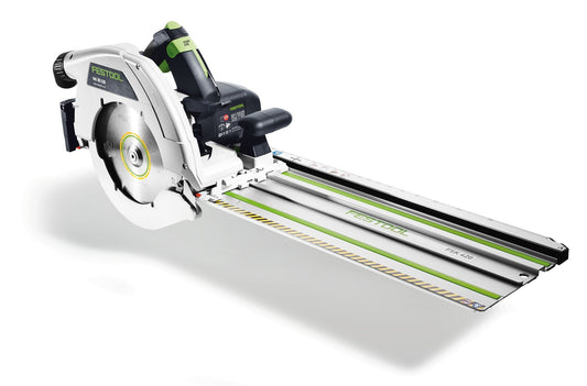 Festool HK 85 EB-Plus-FS Handkreissäge mit Führungsschiene FS 1400/2 und Sägeblatt