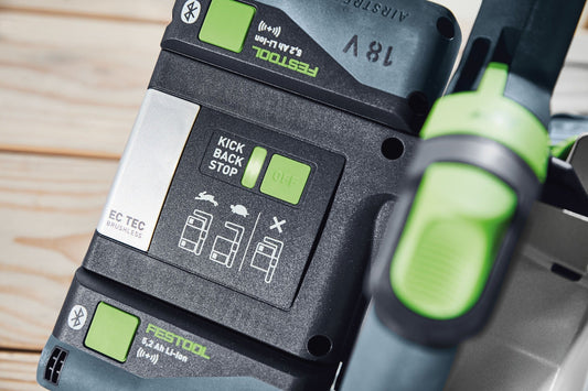 Festool Akku-Ladegerät mit EC-TEC Doppelakku-System 2x18V und Bluetooth-Funktion