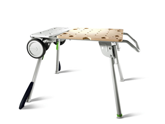 Festool Untergestell UG-CSC-SYS Arbeitstisch mit Lochmuster, Rollen und Klappbeinen in 3-in-1 Lösung