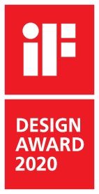 Festool Design Award 2020 Logo auf rotem Hintergrund für Systainer³ SYS3 M 237
