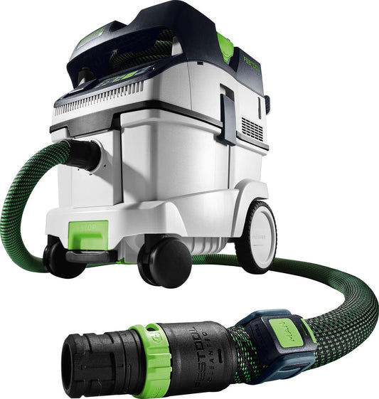 Festool CLEANTEC CTL 36 EI Absaugmobil mit Saugschläuchen und Anschlussadapter, weiß-grün