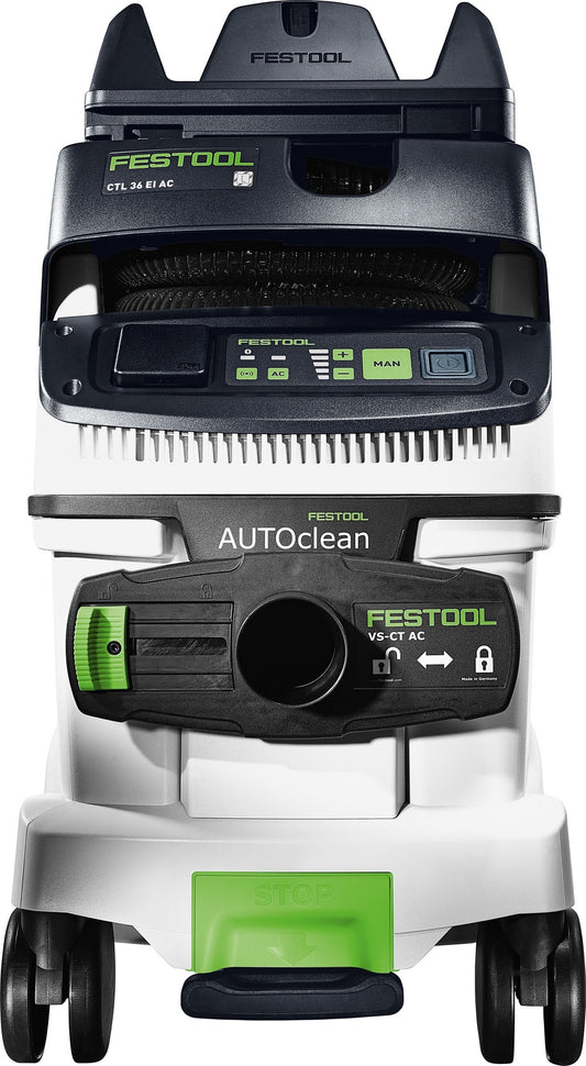Festool CLEANTEC CTL 36 EI AC-PLANEX Absaugmobil mit AUTOCLEAN-Filter, Bedienfeld und Behälter in Exploded View
