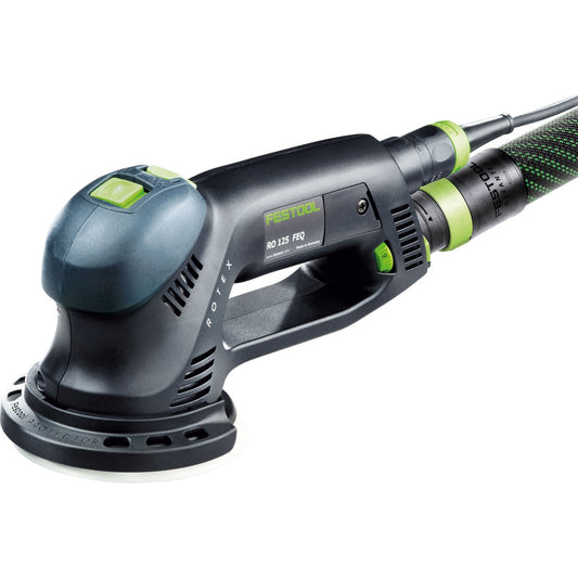 Festool ROTEX RO 125 FEQ-Plus Getriebe-Exzenterschleifer mit Softgrip-Griff und FastFix-Schleifteller 125mm