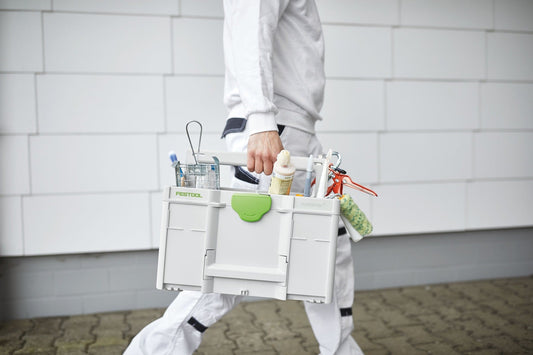 Festool Systainer³ ToolBox SYS3 TB M 237 gefüllt mit Handwerkzeugen, Tragegriff, oben offen