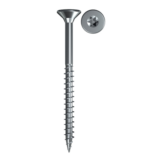 fischer Spanplattenschraube ClassicFast FSP II CTP BC mit Teilgewinde, Senkkopf und Kreuzschlitz – ideal für präzise Holzverbindungen und hohe Haltekraft.