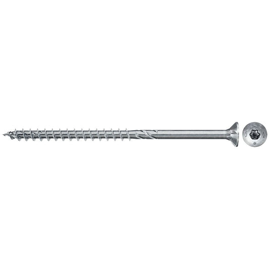 fischer Spanplattenschraube PowerFast FPF II CT25P BC mit Fräsrippen, Teilgewinde und TX-Antrieb, ideal für präzise Holzverbindungen mit hoher Einschraubleistung.