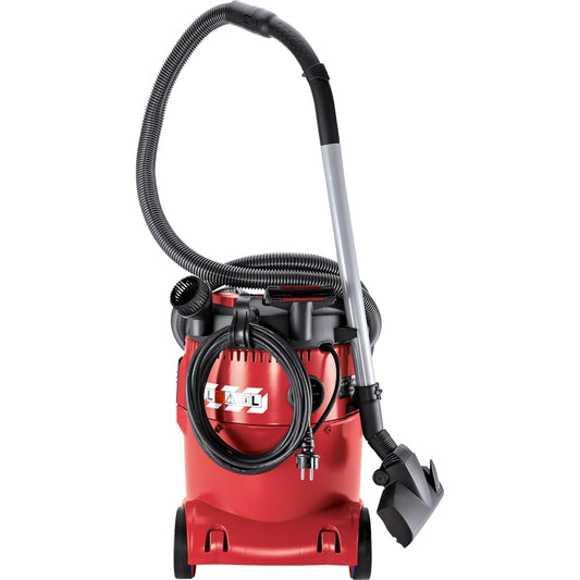 FLEX Sicherheitssauger VCE 26 L MC Rückansicht mit verstautem Zubehör